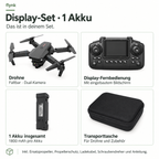 Display-Set · 1 Akku – Drohne, Display-Fernbedienung, 1 Akku insgesamt und Transporttasche