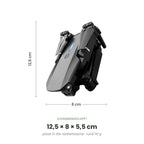 flynk V5 Max zusammengeklappt: 12,5 × 8 × 5,5 cm, rund 110 g