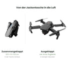 flynk V5 Max zusammengeklappt und ausgeklappt im Größenvergleich
